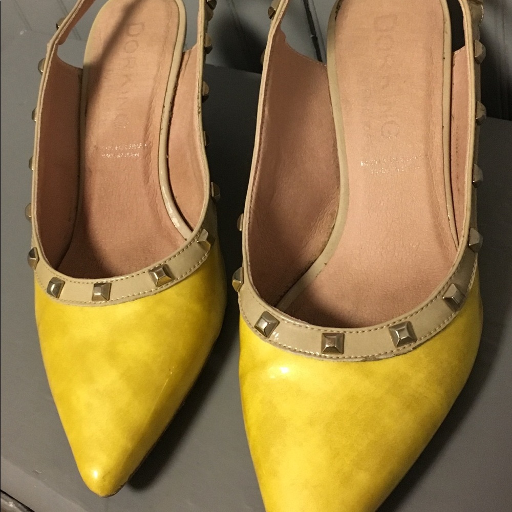 Dorking Yellow sunshine short heel
